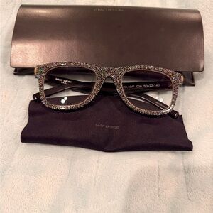 Saint Laurent Sparkling Black Sunglasses